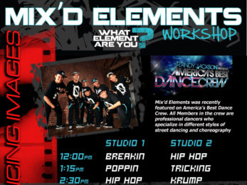mixd elements dancing images workshop flyer