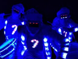 LED mixd elements dance performance glow light suits