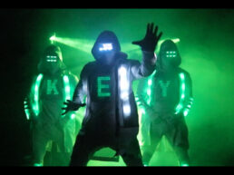 LED mixd elements dance performance glow light suits custom design