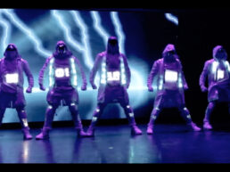 LED mixd elements dance performance glow performance