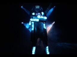 LED mixd elements dance performance glow light suits